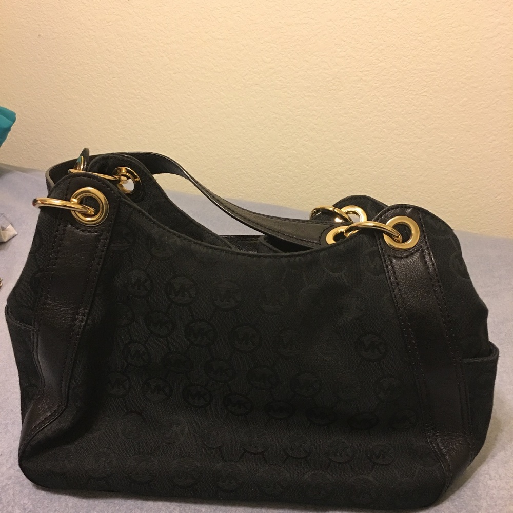 Michael Kors Black Leather Purse